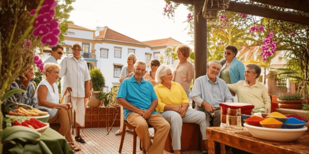Retraités profitant de leur retraite à l'étranger