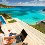 Villa de luxe aux Caraïbes, symbole d'expatriation et de résidence alternative