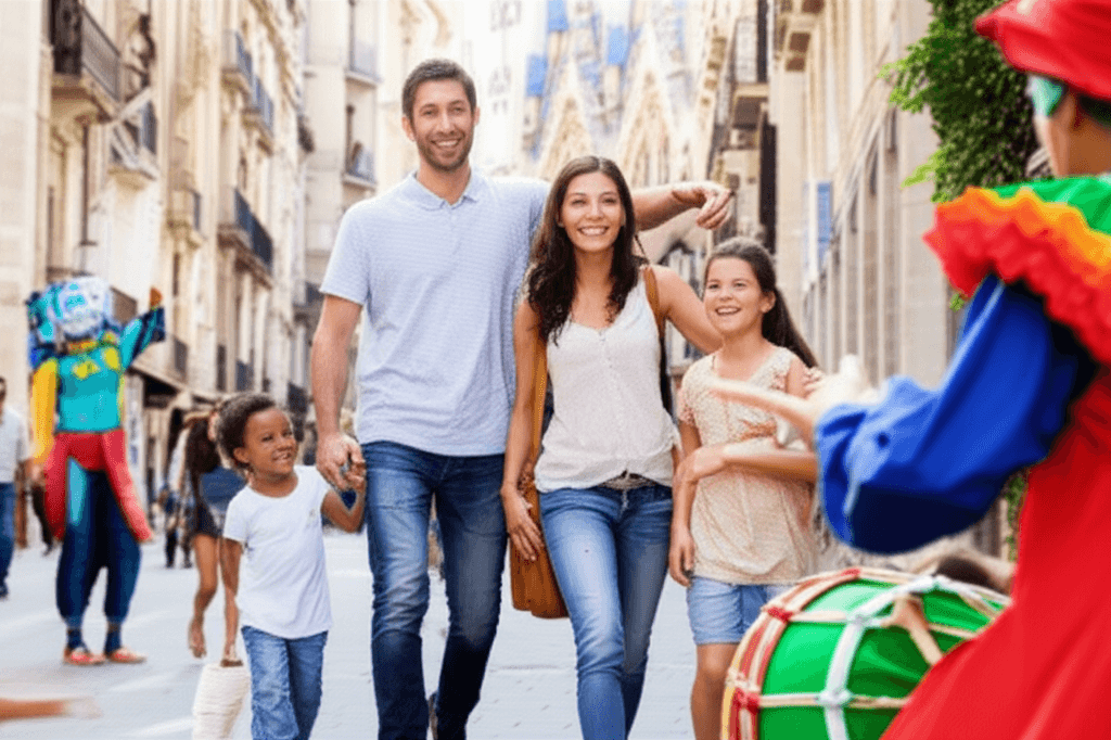 Famille francaise decouvrant Barcelone: expatriation reussie en Espagne.