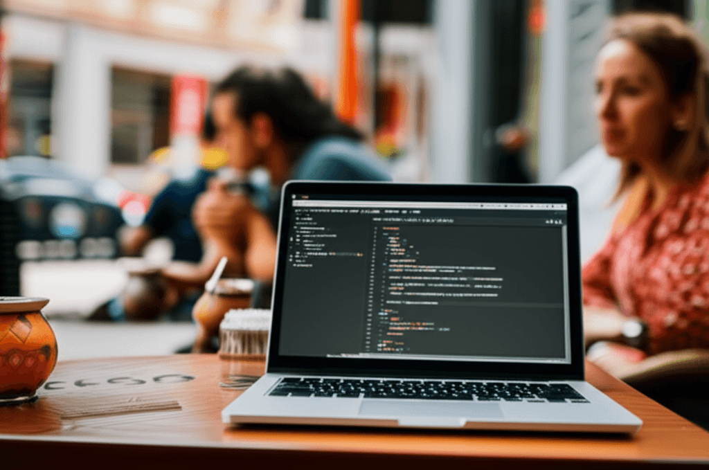 Nomade digital travaillant au Paraguay