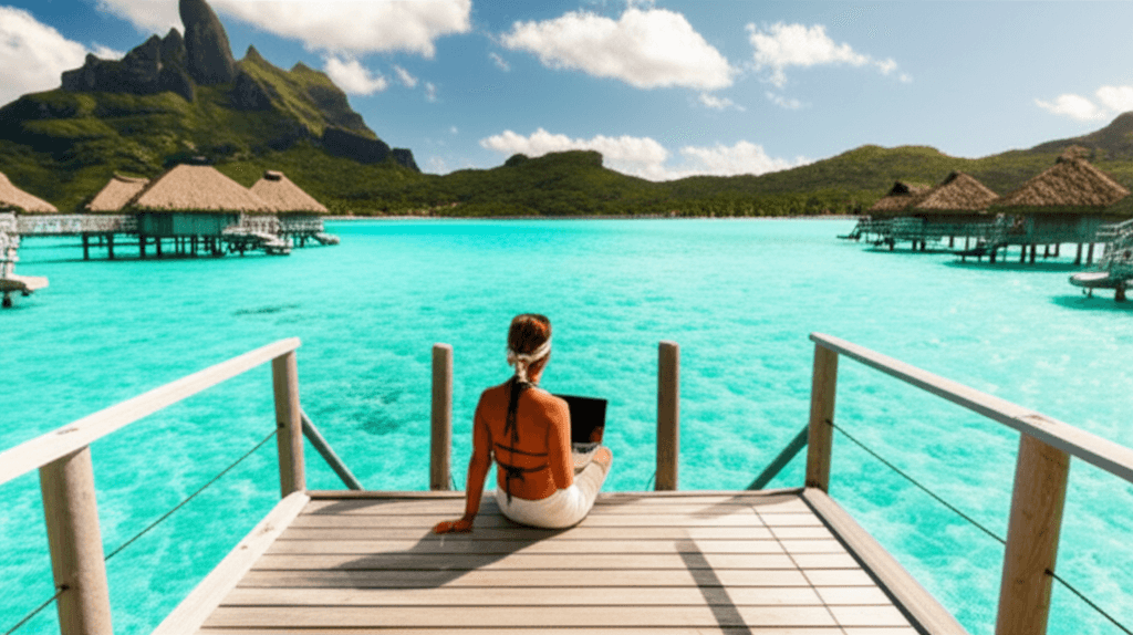 Bungalow à Bora Bora, zéro impôt en Polynésie