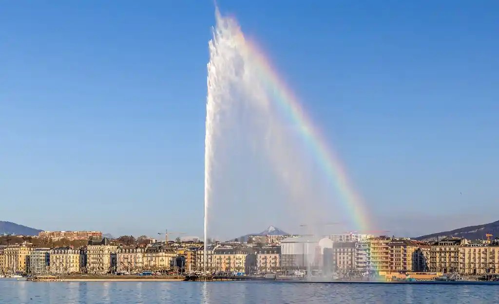 Jet d'eau de Genève, travailleurs frontaliers en Suisse