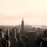 Vue sur les gratte-ciel de Manhattan à New York