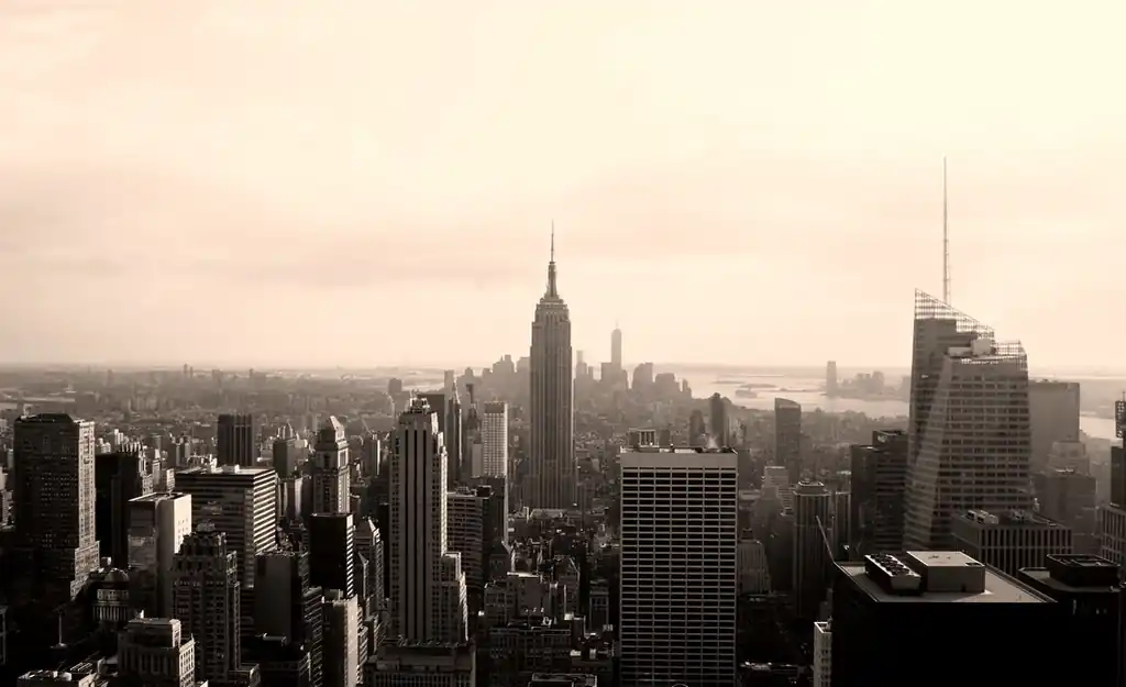 Vue sur les gratte-ciel de Manhattan à New York